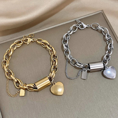 Heartened Grov Armband | Guld