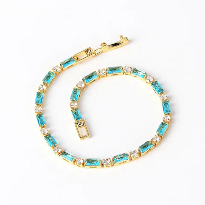 Naturlig Turkos Sten Armband | Guld