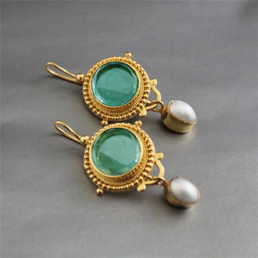Treasured Turkos Gem Örhängen