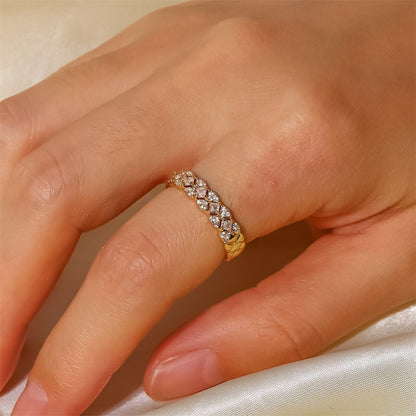 Camille Guld Mönstrad Ring
