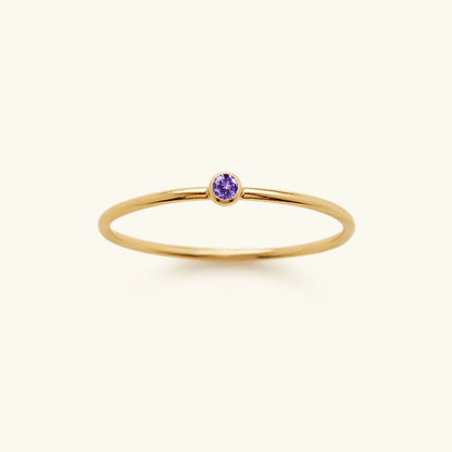 Amelia Månadssten Stapelbar Ring