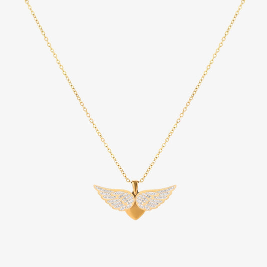 Soaring Ängel Wings Halsband | Guld
