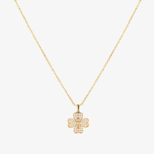Hjärta Bloom Halsband | Guld