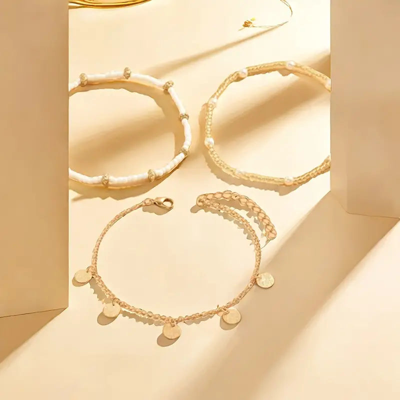 Coastal Berlock 3-Piece Lagrad Fotlänk Set | Guld