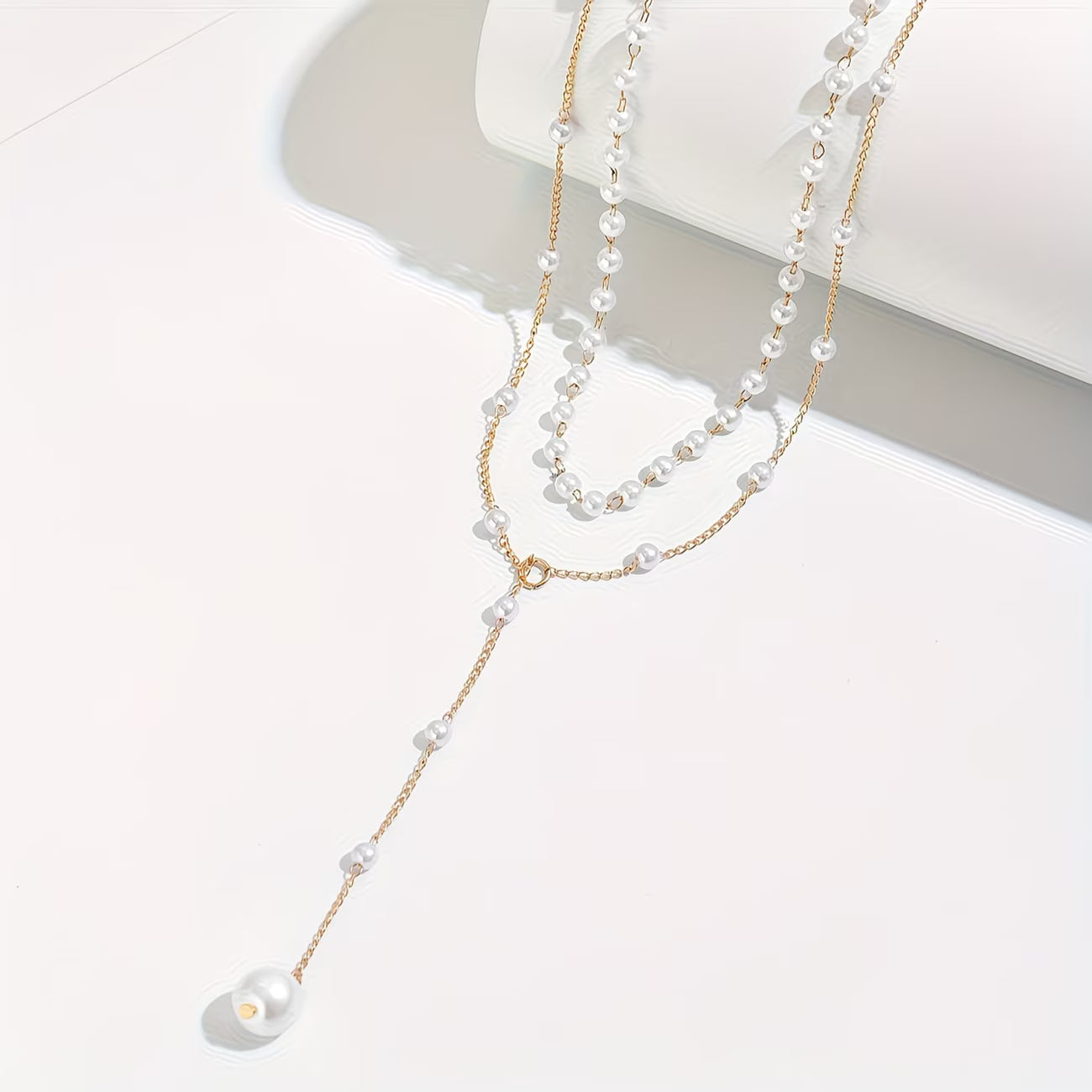 Den Graduated Pärl Strand Halsband