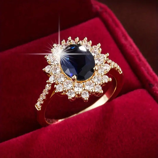 Vionne Saphirae Ring | Vitguld