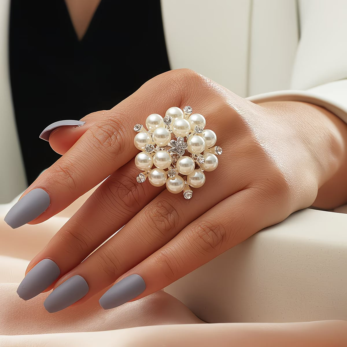 Pärl Bloom Adjustable Ring
