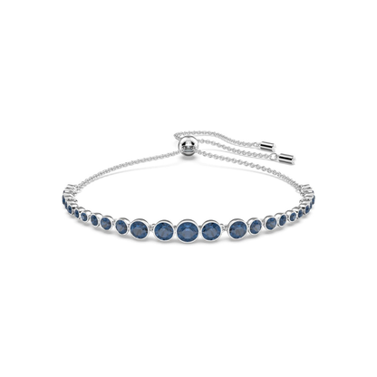 Rundslipning Safir Tennisarmband | Vitguld