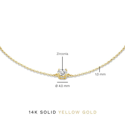 Cléa Moissanite Sten Armband | Guld