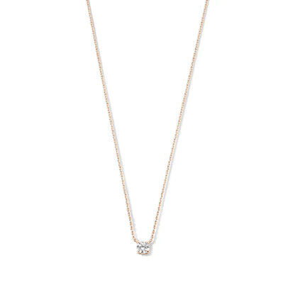 Cléa Moissanite Sten Halsband | Guld