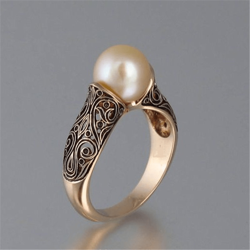 Timeless Vintage Pärl Guld Ring