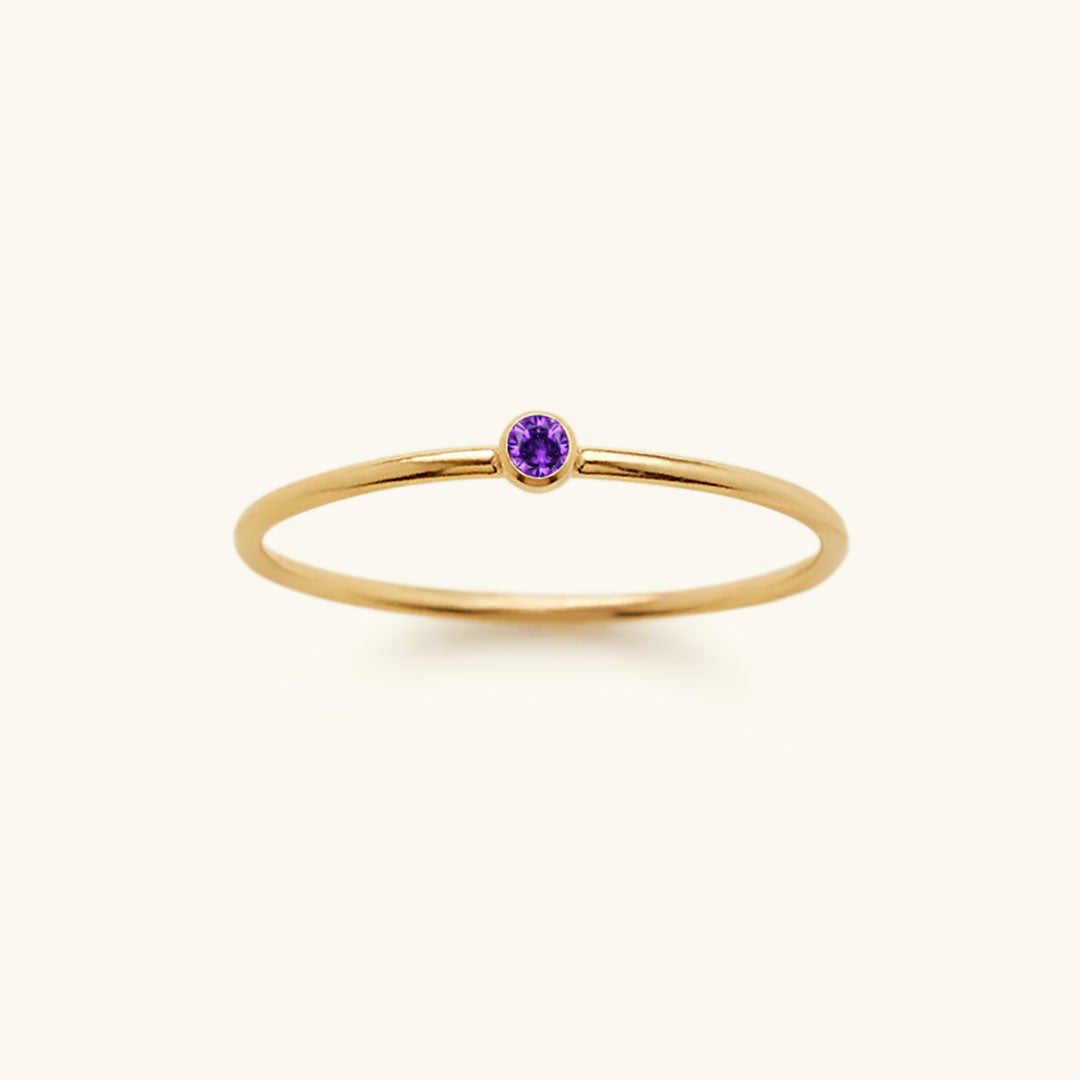 Amelia Månadssten Stapelbar Ring