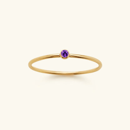 Amelia Månadssten Stapelbar Ring