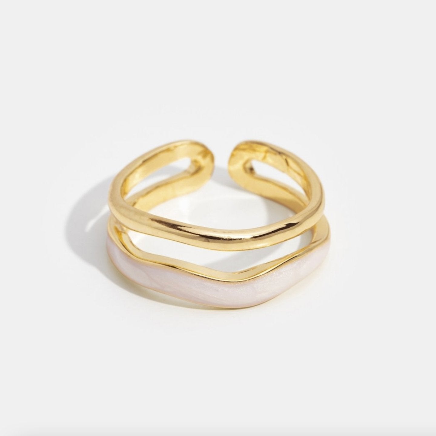 Guld Skulptural Wrap Ring