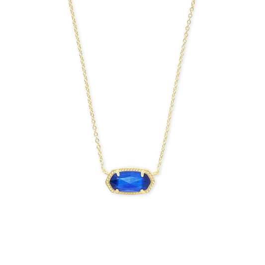 Klassisk Oval Safir Halsband | Guld